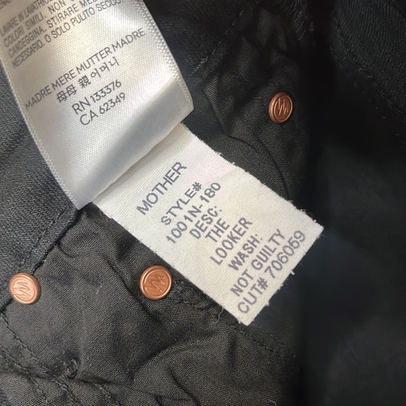 MOTHER  The Looker Mid-Rise Skinny Jeans COLOR not guilty SIZE 26. 0656 - Picture 9 of 9